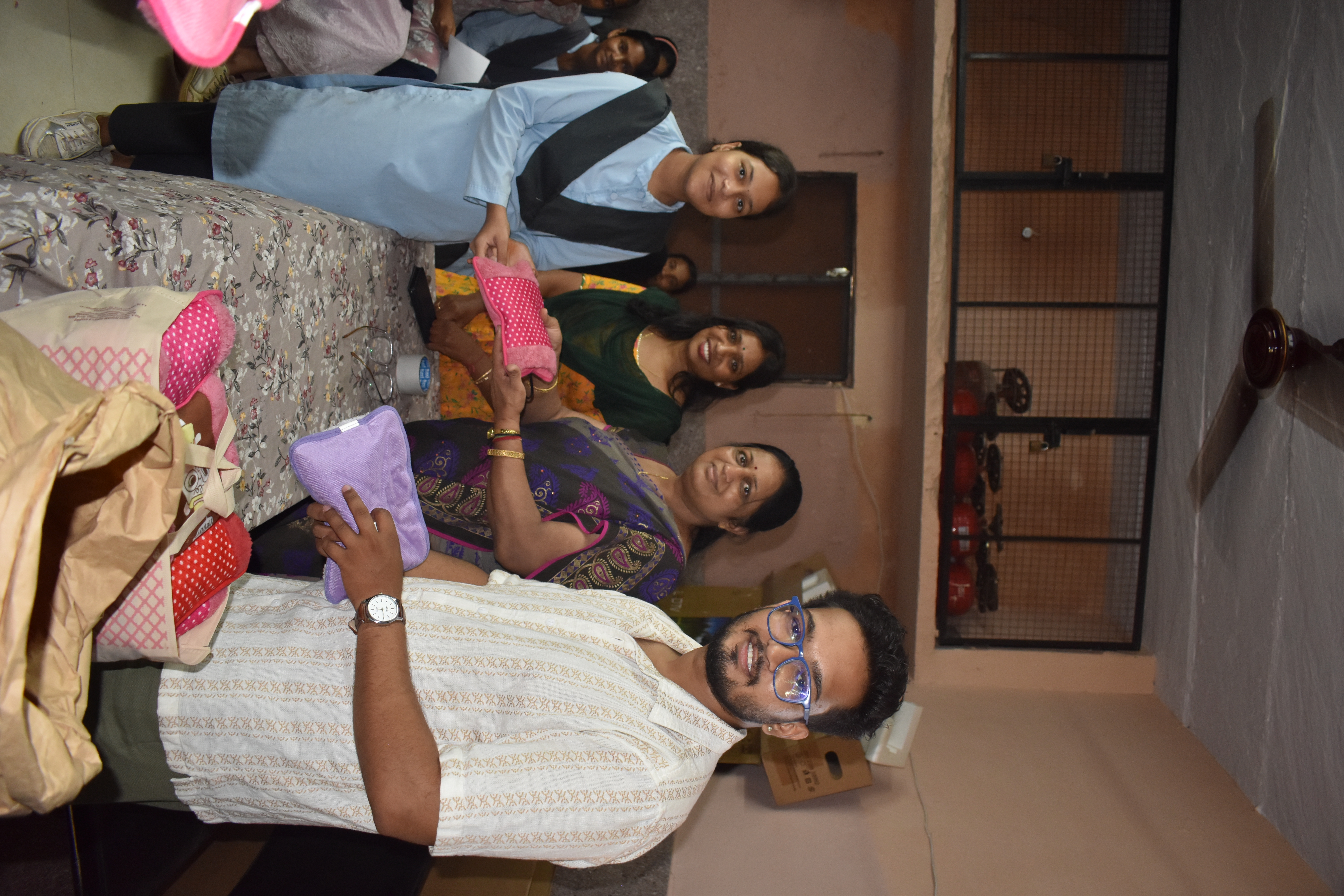 Volunteers at work